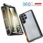 Samsung Galaxy S24 Ultra / S24 / S24+/ S24 FE/ Двоен 360 магнитен кейс