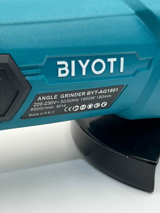 Болгарка Biyoti BYT-AG1801, 1800 Вт, 180 мм