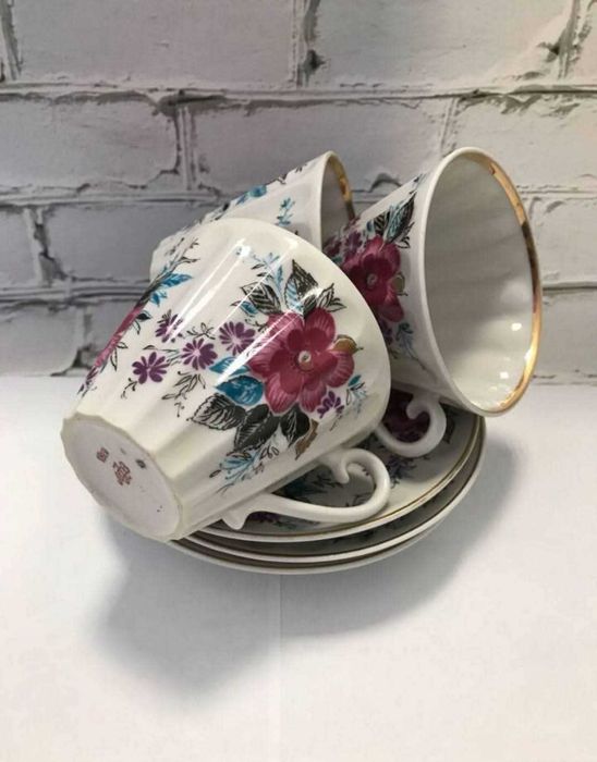 Руски порцелан, ЛФЗ, сет за чай