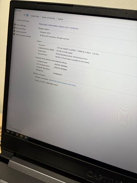 Vând laptop Gaming captiva