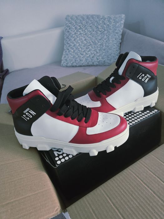 Sneakers pentru barbati din.piele Dsquared2 autentic 100%