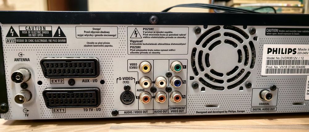 Combină video Philips DVD și VCR video VHS piese