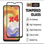 Стъклен nротектор  за Samsung A02s - 4 броя
