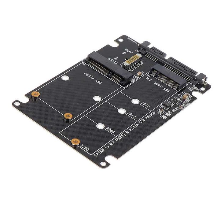 Adaptor M2 NGFF SATA SSD MSATA SSD la SATA carcasa