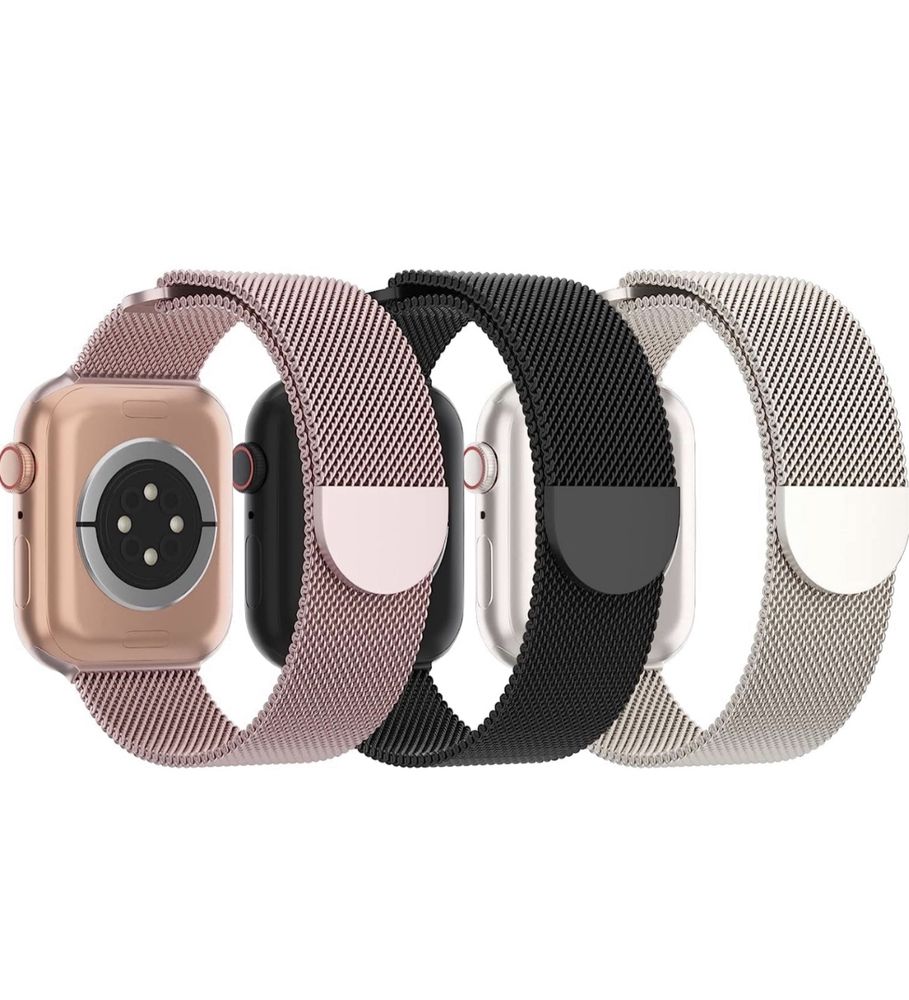 Curea Bratara Metalica Milanesse Loop Compatibila Apple  Folie Silicon