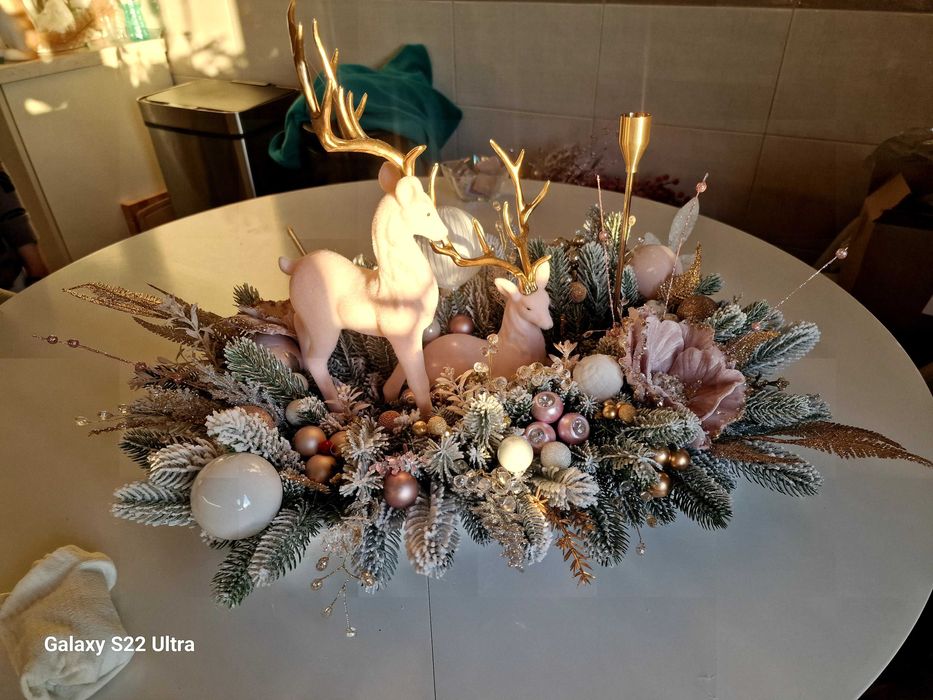 Aranjamente de Crăciun realizate manual