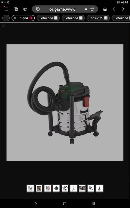 Aspirator UMED/USCAT PARKSIDE PWD 12 B1, 1200 W, 12 L -  NOU - 250 Lei