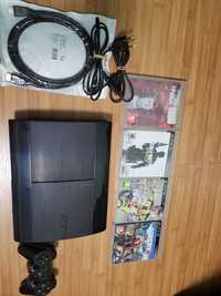 Playstation 3 superslim modat/cabluri/jocuri/controller - 250 Gb