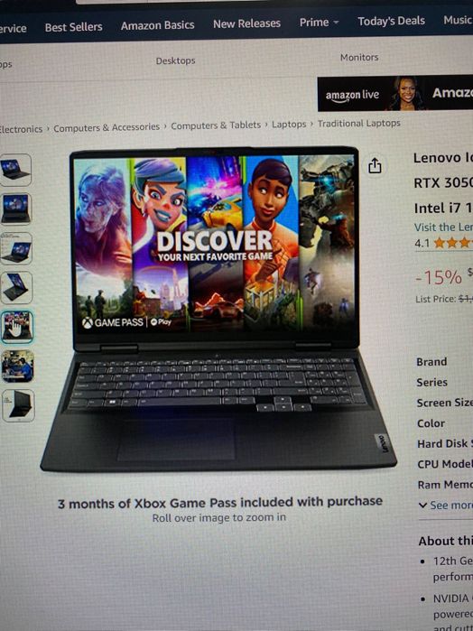 Lenovo IdeaPad Gaming 3 - 2022
