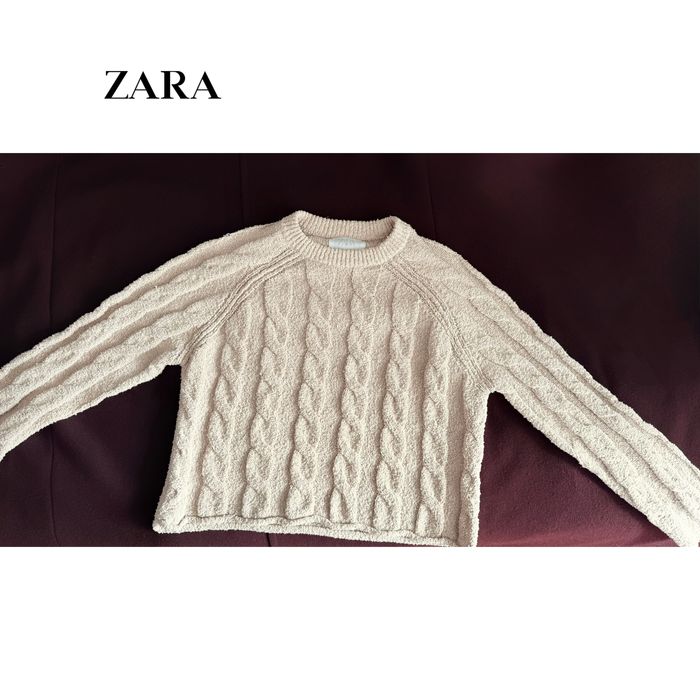 НОВ МОДЕЛ! ZARA къс плетен пуловер