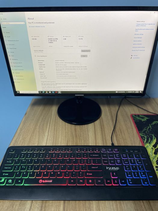 Calculator gaming + monitor+ tastatura