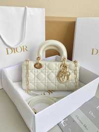 Geanta Christian Dior Lady D-Joy, alb 22cm , tip Premium