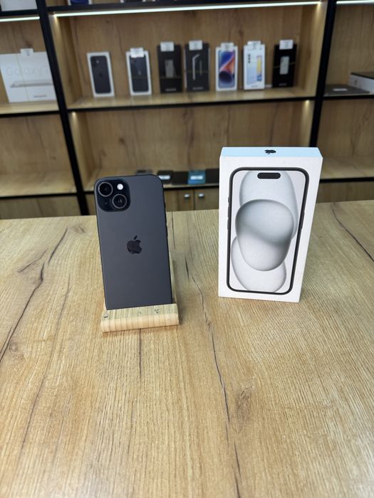 Iphone 15 128 gb 92% черный е сим