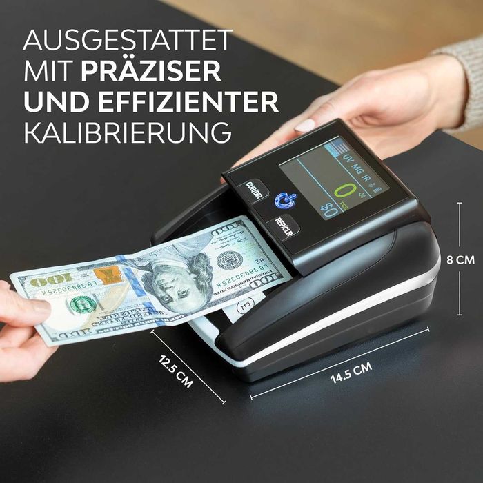 ZENACASA 2-в-1 валидатор и брояч на банкноти с тъчскрийн