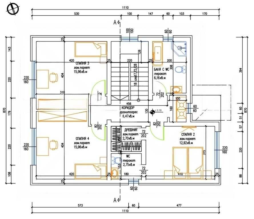 Продава се Къща в Пловдив, Беломорски - 196 кв.м за 1480 €/кв.м - Снимка #4