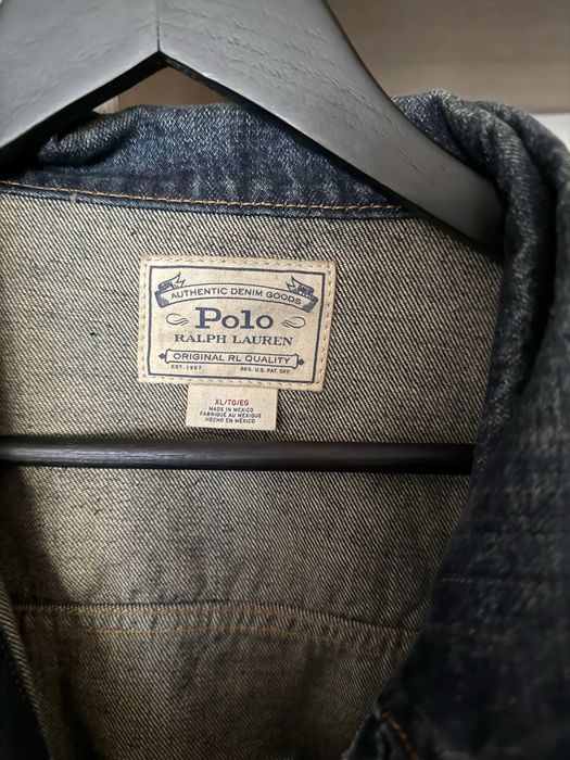 Geaca de blugi Polo Ralph Lauren, denim albastru, marime XL, noua