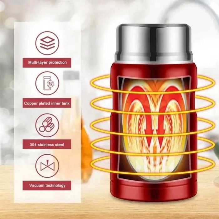 Термо Купа термос за храна за училище Без BPA * 6 часа * Стомана 500мл