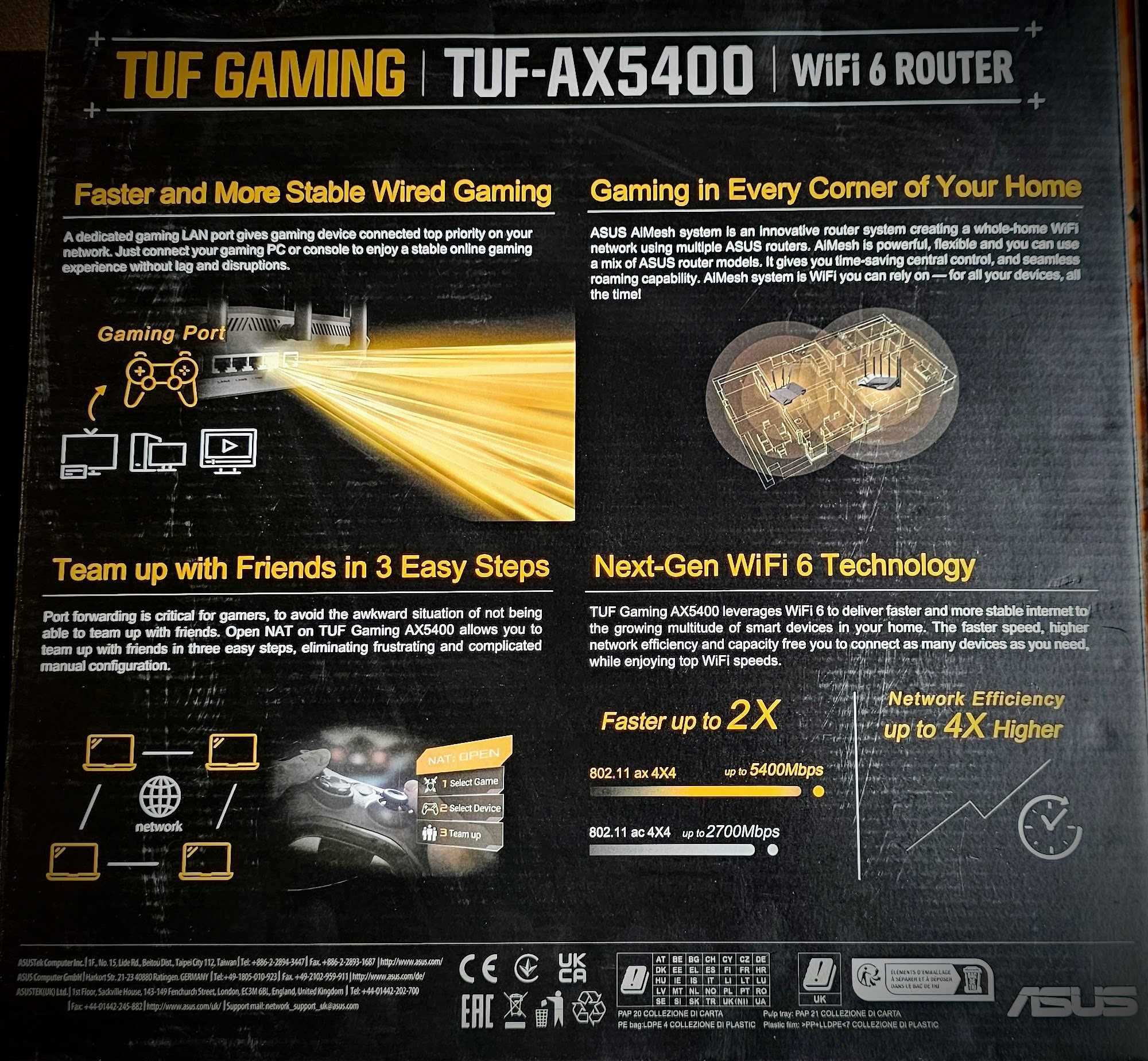 ASUS TUF Gaming AX5400 TUF-AX5400 - perfect + garanție