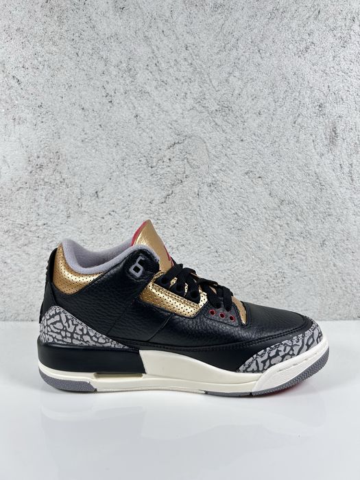 Jordan 3 Retro Black Cement Gold