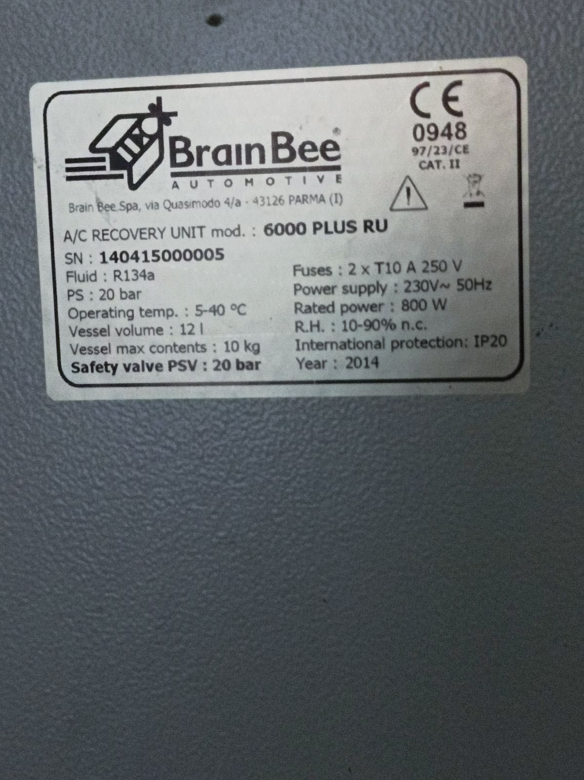 Машина за зареждане на автоклиматици brainbee 6000 plus - НЕИЗПОЛЗВАНА