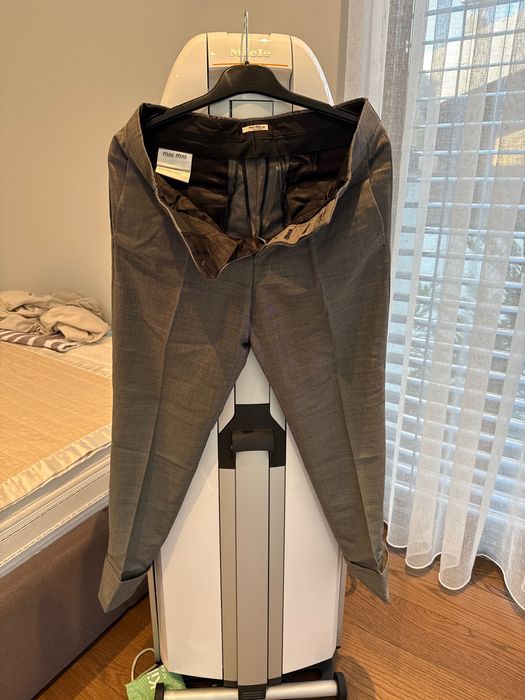 Вълнен дамски панталон Miu Miu