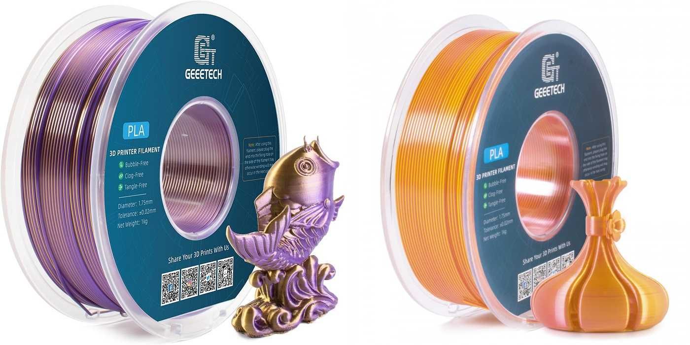 GEEETECH - филаменти PLA Dual | Triple Silk (FDM)