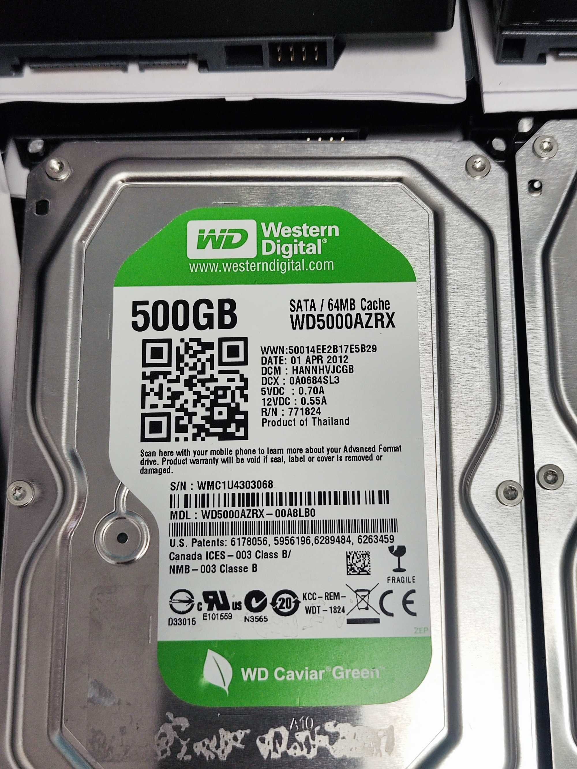 WD GREEN/BLUE/ENTERPRISE HDD 3.5 500GB - / Хард диск за компютър