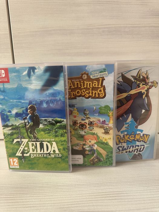 Продам игры Nintendo Switch (Zelda BW, Animal Crossing, Pokemon Sword)