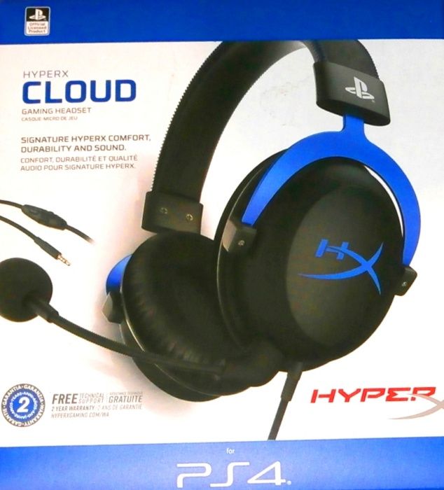 Casti HyperX Cloud Gaming Headset PS4 noi, pachet sigilat