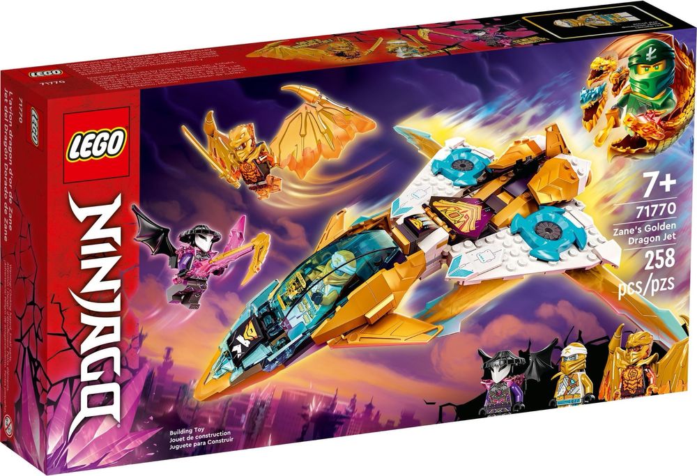 Lego Ninjago 71770 -  Zane's Golden Dragon Jet (2022)