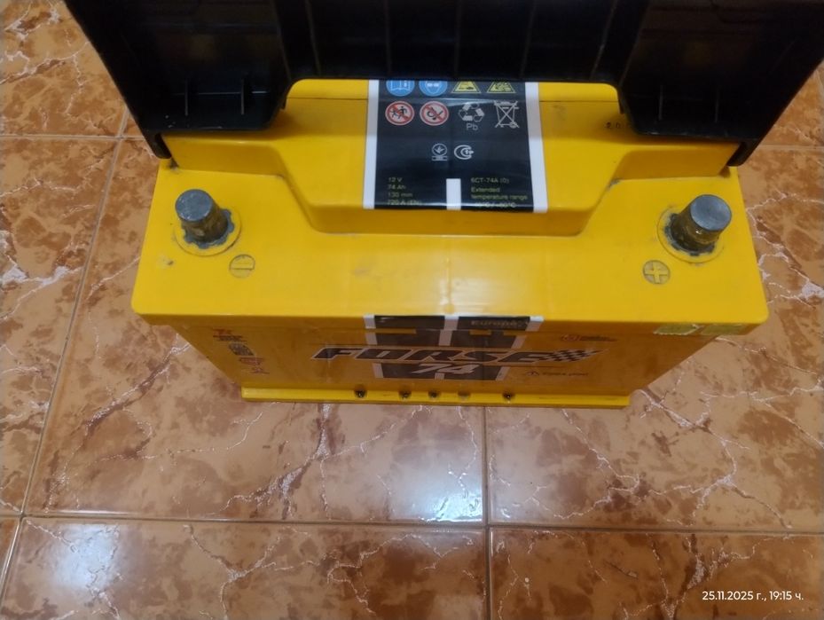 Акумулатор 74Ан на 1г.отличен