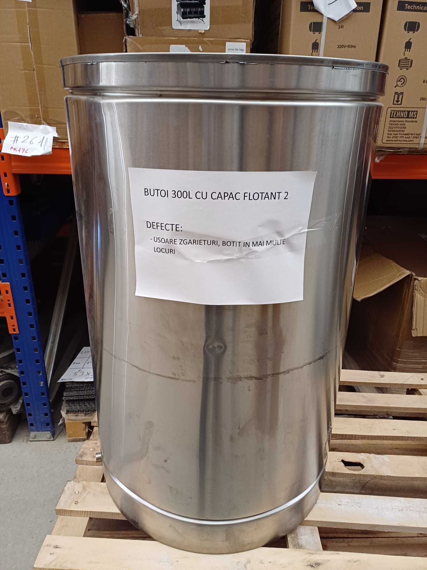 Butoi din inox 300L Tehno MS
