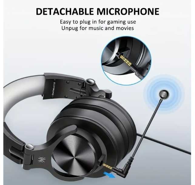 Hi-Res кабелни Геймърски Слушалки с Отделящ се Микрофон