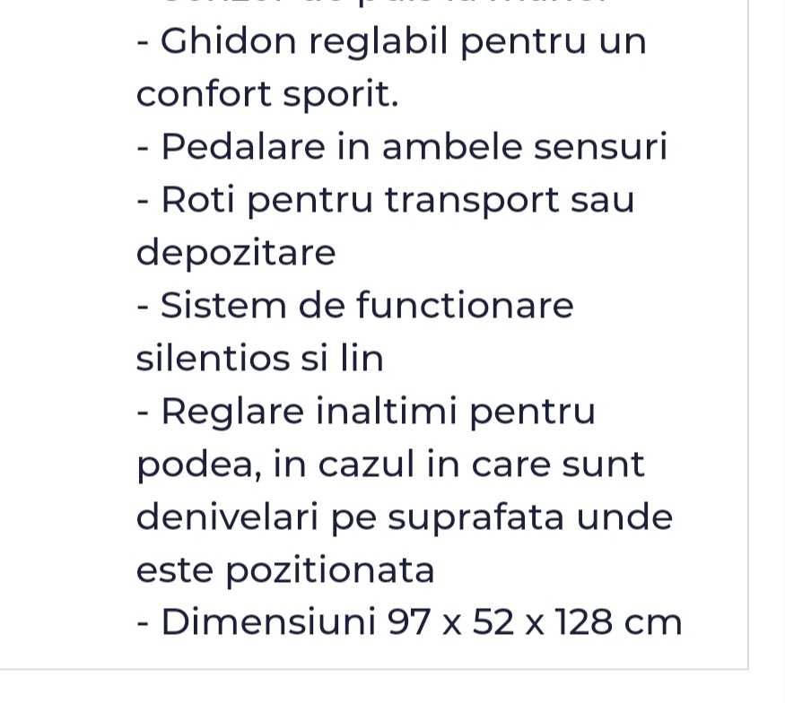 Vând bicicletă fitness, în stare impecabilă.