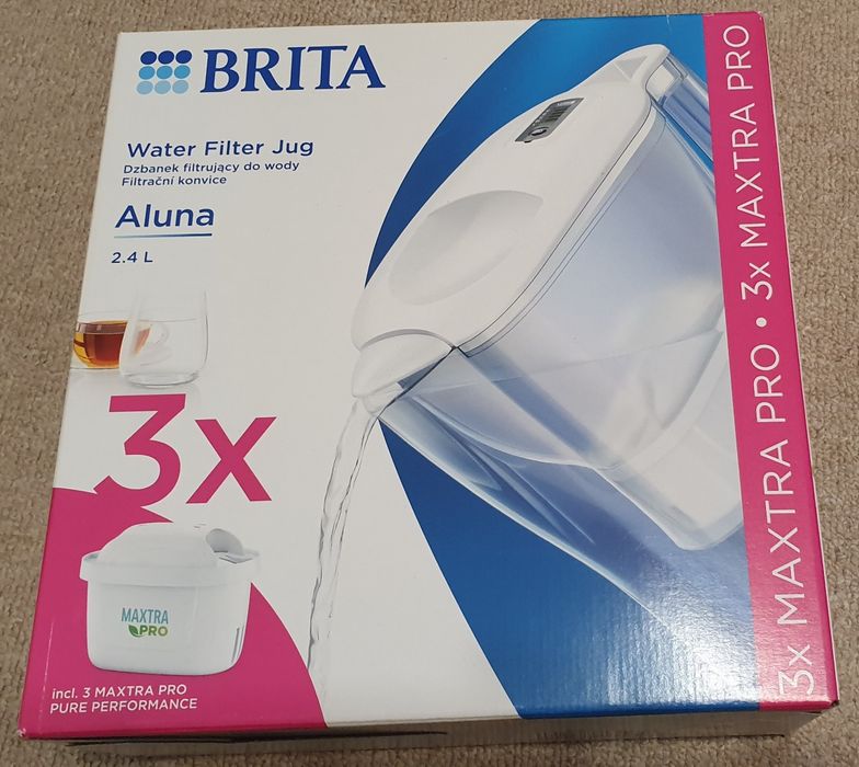 Cana filtranta BRITA Aluna + 3 filtre Maxtra Pro