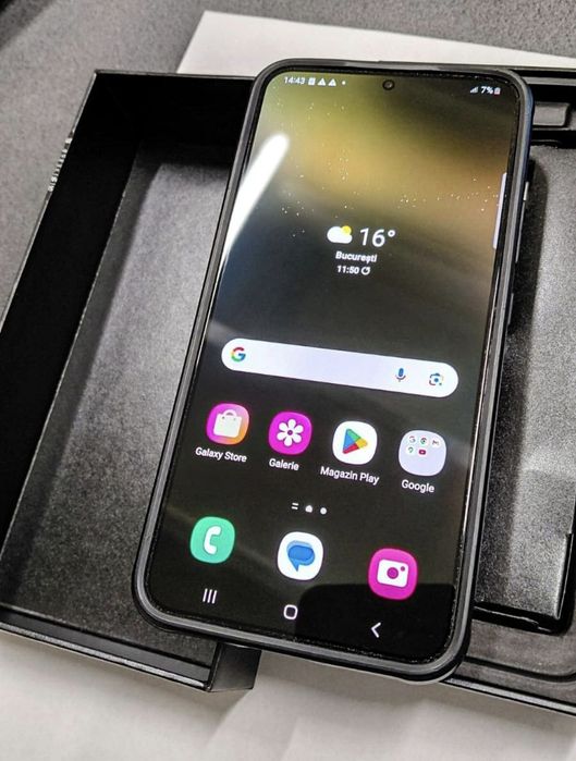 Samsung S22+, 128 GB,  încărcător,  husă protecție