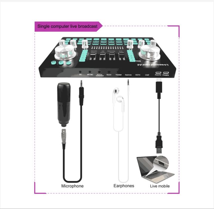 Mixer audio pentru studio Live profesionala