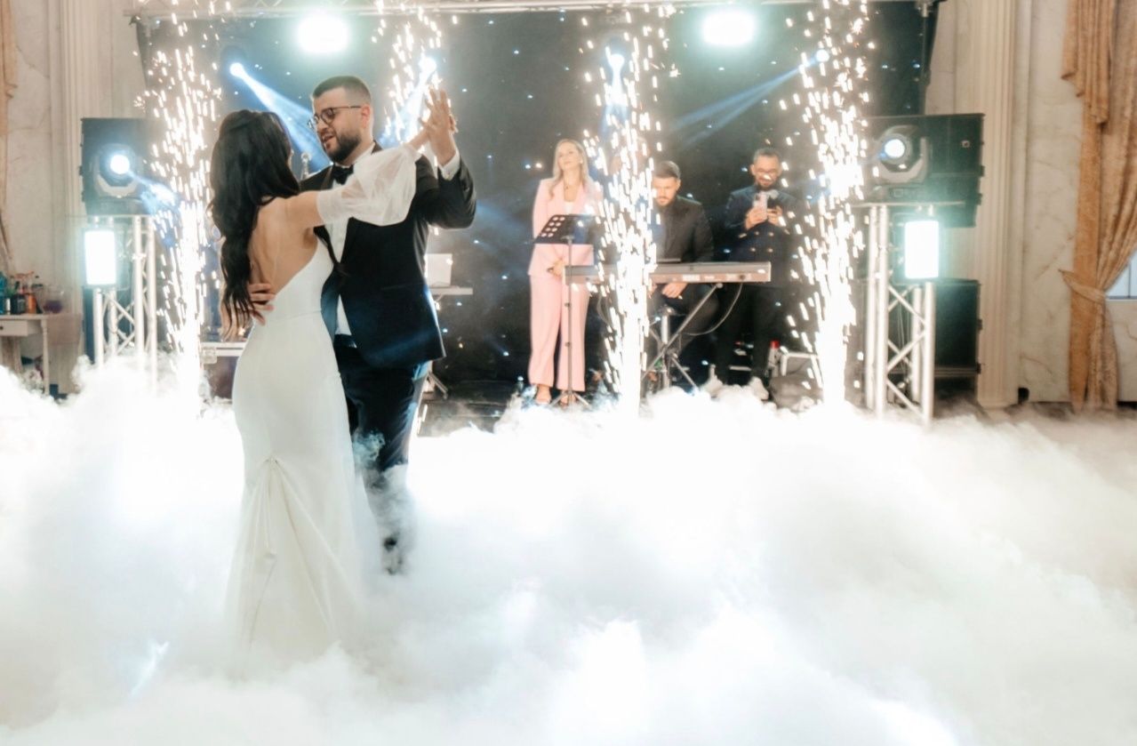 Oferim Dj sonorizare, foto-video, gheata carb.,artificii, catering,etc
