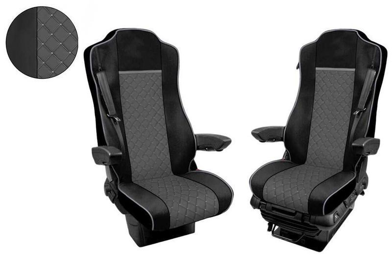 Кожена Тапицерия за  МERCEDES ACTROS EVRO 6 201-2021/СИВО