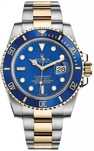 ROLEX Submariner с кутия, обслужен - 116613LB, BLUE, Gold&Steel