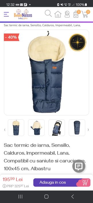 Sac termic de lana Sensillo