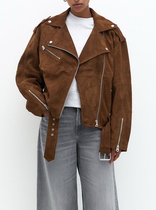 Geaca piele intoarsa