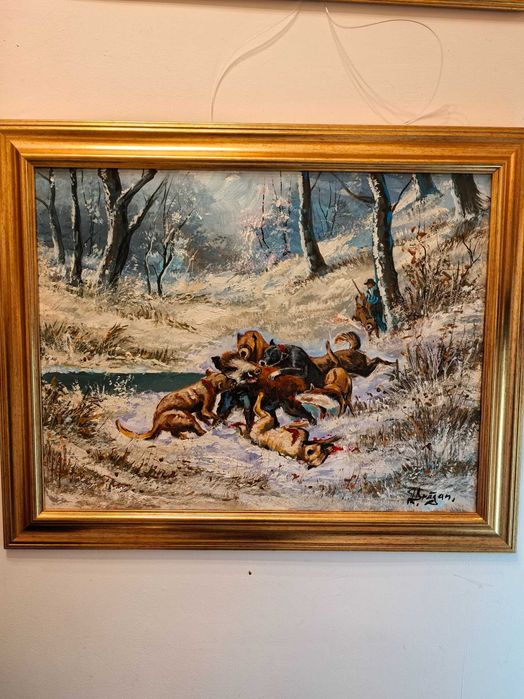 Vind tablou scena de vinatore