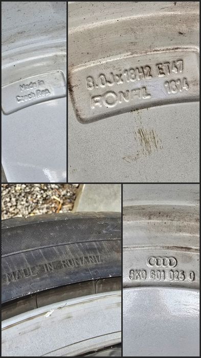 Jante Audi S-line 18 Cauciuc Continental 225/40/18