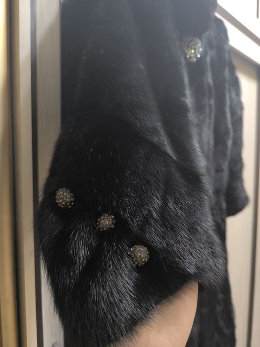 Шуба черный бриллиант 48/50