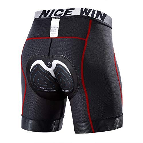 NICEWIN Мъжки 4D Подплатени Велосипедни Шорти