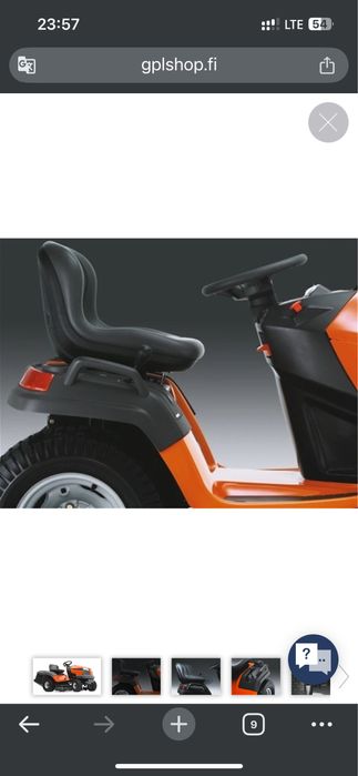 Tractor tuns iarba gradina Husqvarna 15.5 cai