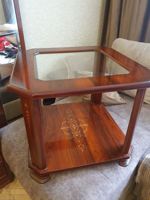 Стол журнальный  Испания 60/60см пекано орех