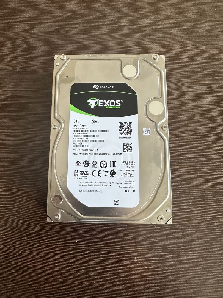 Жесткий диск Seagate exos SAS 6Tb