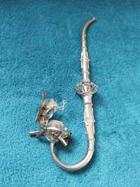 Pipa Opium Tailanda metal placat cu argint FLUTURE nefolosita inca